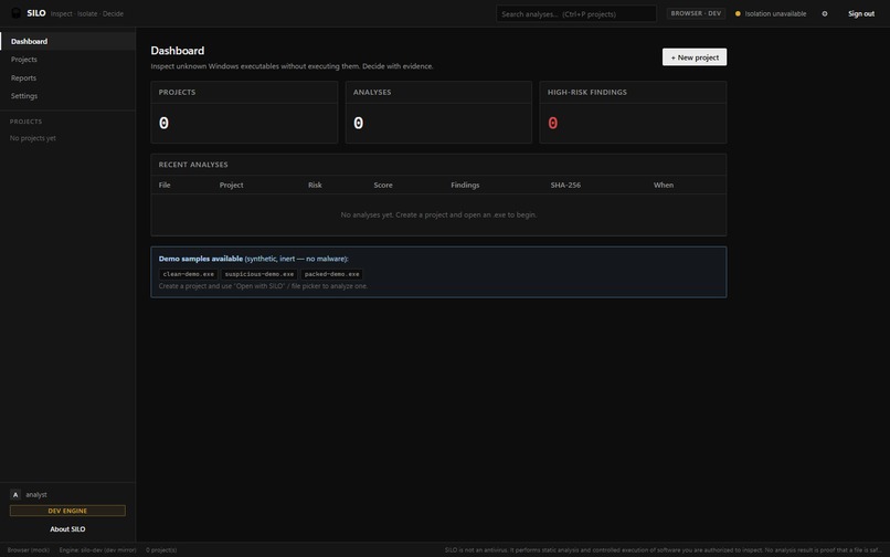 Suspicious Isolation & Logging Optimizer (SILO) – screenshot 2