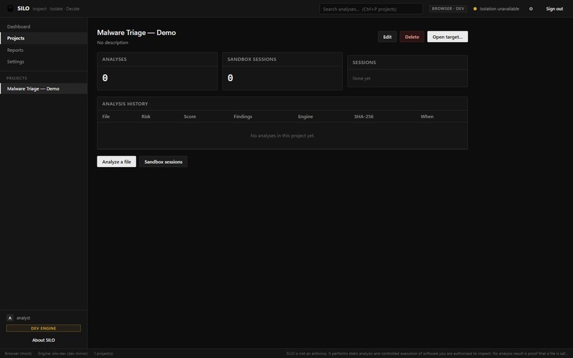 Suspicious Isolation & Logging Optimizer (SILO) – screenshot 4