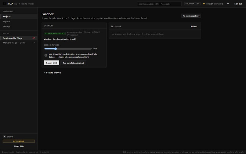 Suspicious Isolation & Logging Optimizer (SILO) – screenshot 5