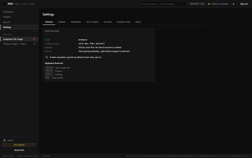 Suspicious Isolation & Logging Optimizer (SILO) – screenshot 9
