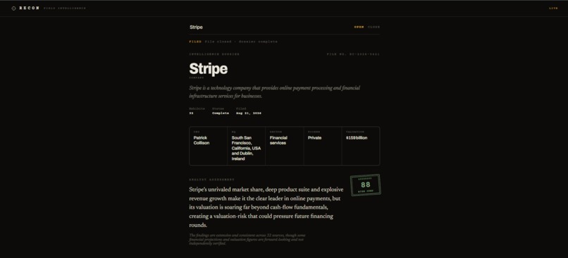 Recon : AI - Intelligence Dossiers. – screenshot 4