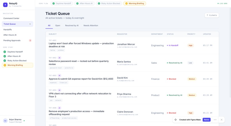 RelayIQ – screenshot 2