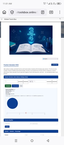 Fraction Calculator 2026 – screenshot 3