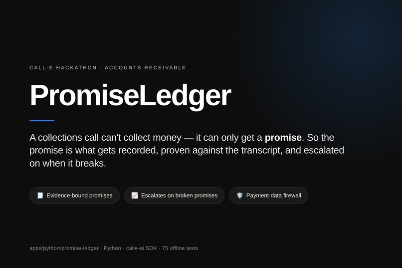 PromiseLedger – screenshot 1