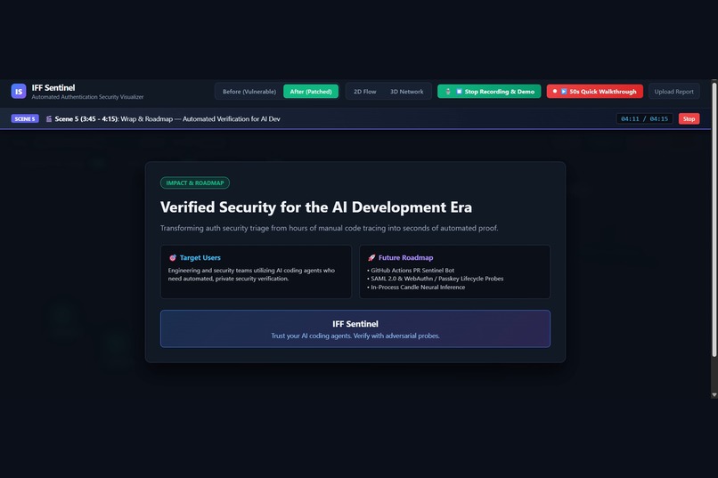 IFF Sentinel — Automated Auth Security Testing – screenshot 2