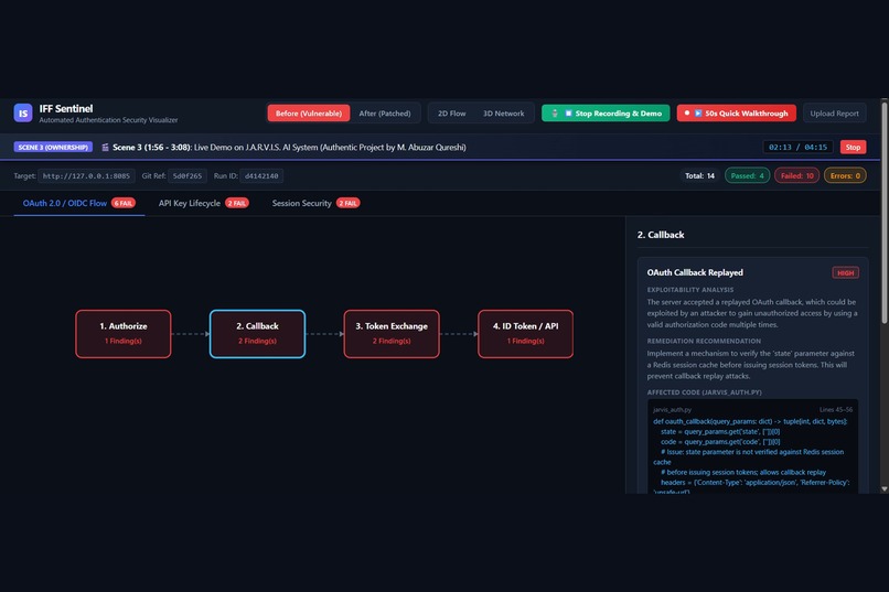 IFF Sentinel — Automated Auth Security Testing – screenshot 5