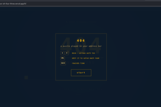 404 — A Puzzle in Your Address Bar