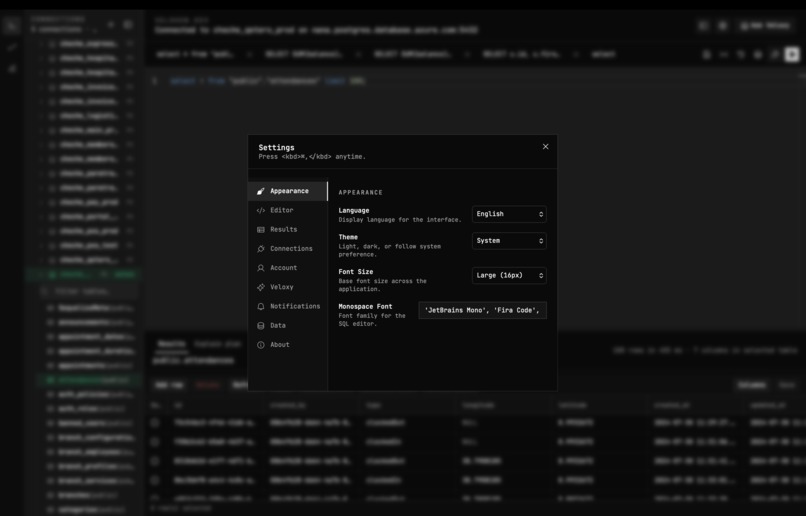Veloxdb – screenshot 7