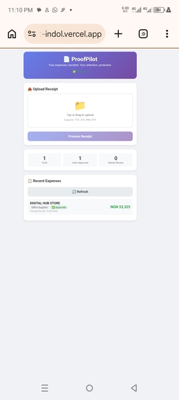Proofpilot  – screenshot 2