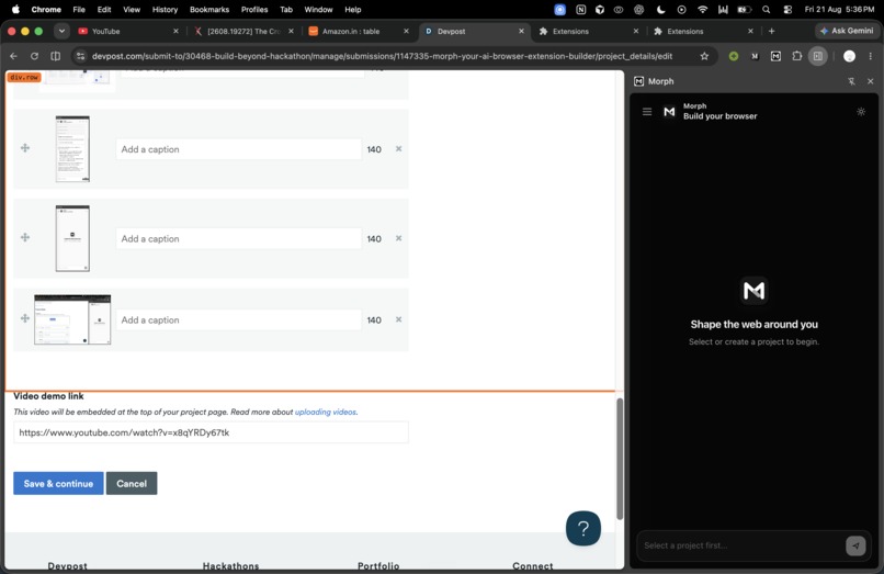 Morph: AI Browser Extension Builder – screenshot 5