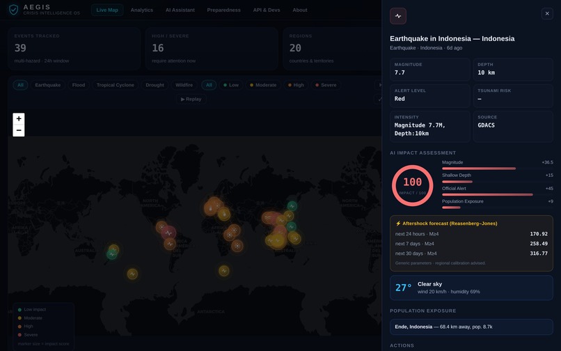 AEGIS — Crisis Intelligence OS – screenshot 3