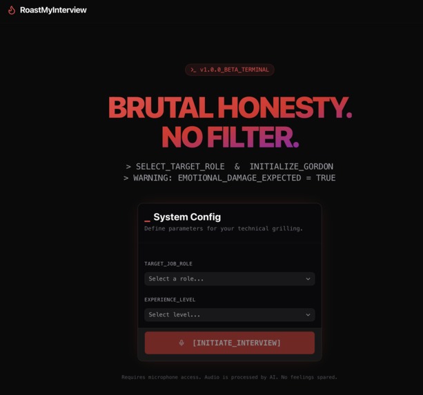 RoastMyInterview – screenshot 3