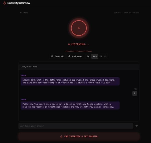 RoastMyInterview – screenshot 4