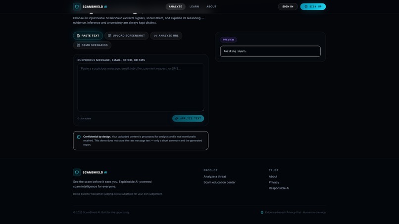 ScamShield AI: Real-Time Scam & Threat Detection – screenshot 2