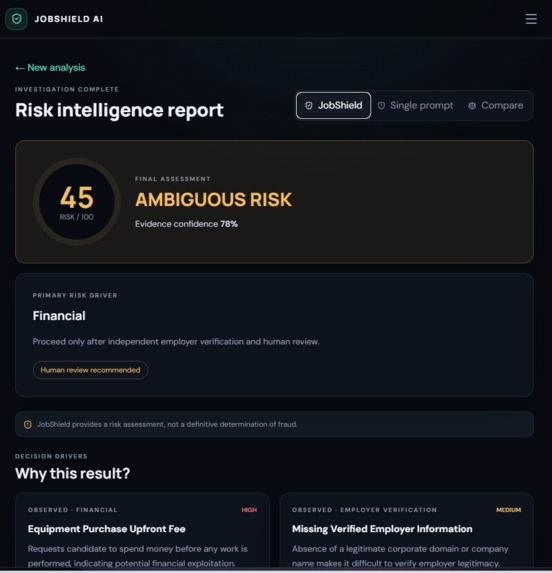JobShield AI – screenshot 3