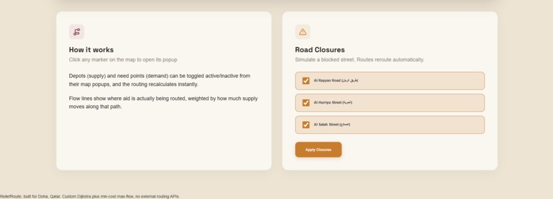 ReliefRoute – screenshot 3