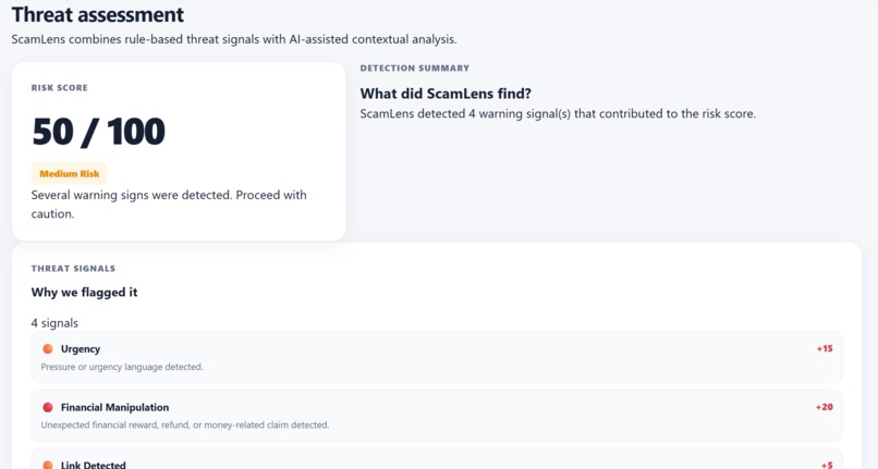 ScamLens – screenshot 1