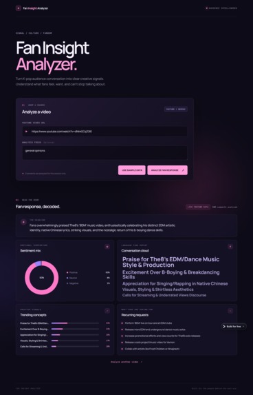 Fan Insight Analyzer – screenshot 1