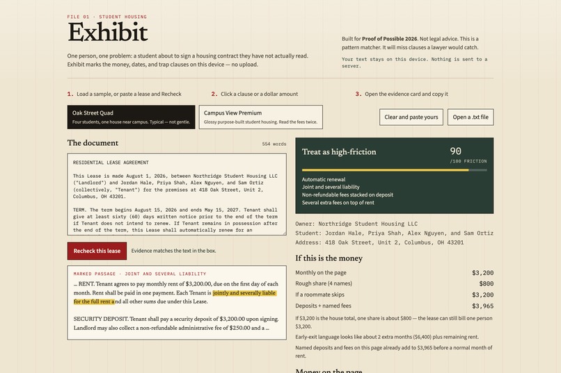 Exhibit – screenshot 2