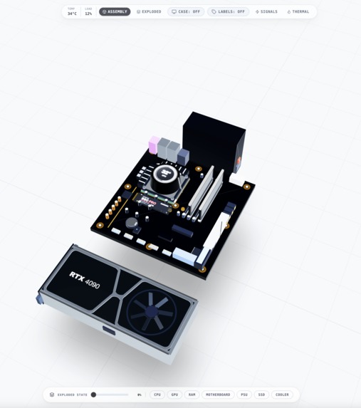3D PC Component Visualizer – screenshot 2