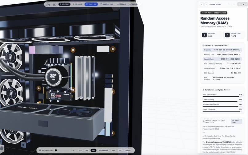 3D PC Component Visualizer – screenshot 3