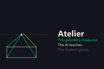 Atelier — verifying descriptive-geometry constructions