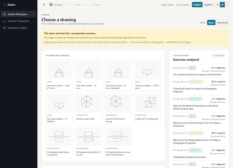 Atelier — verifying descriptive-geometry constructions – screenshot 6