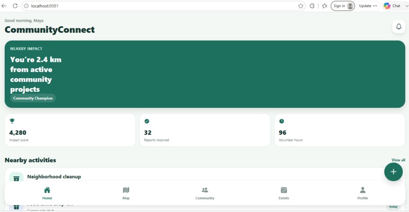 CommunityConnect – screenshot 1