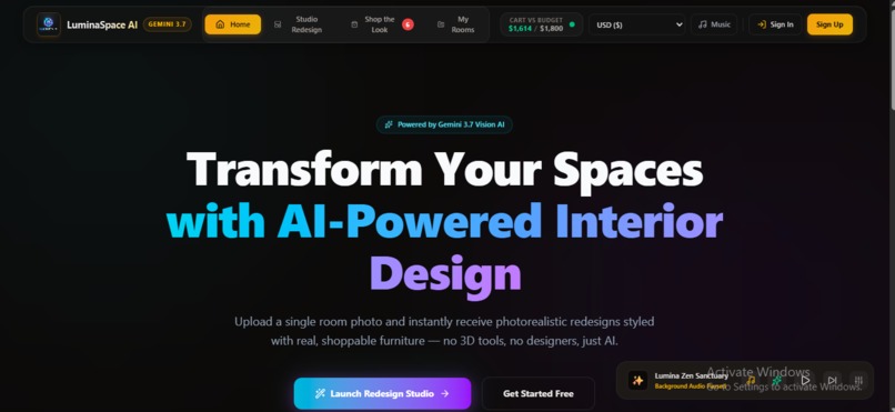 lumina-space-ai – screenshot 1