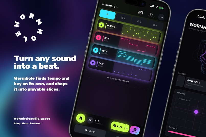 Wormhole: Sample & Beat Maker – screenshot 1