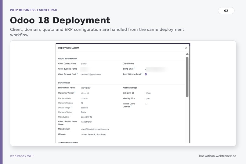 WHP Business Launchpad – screenshot 2