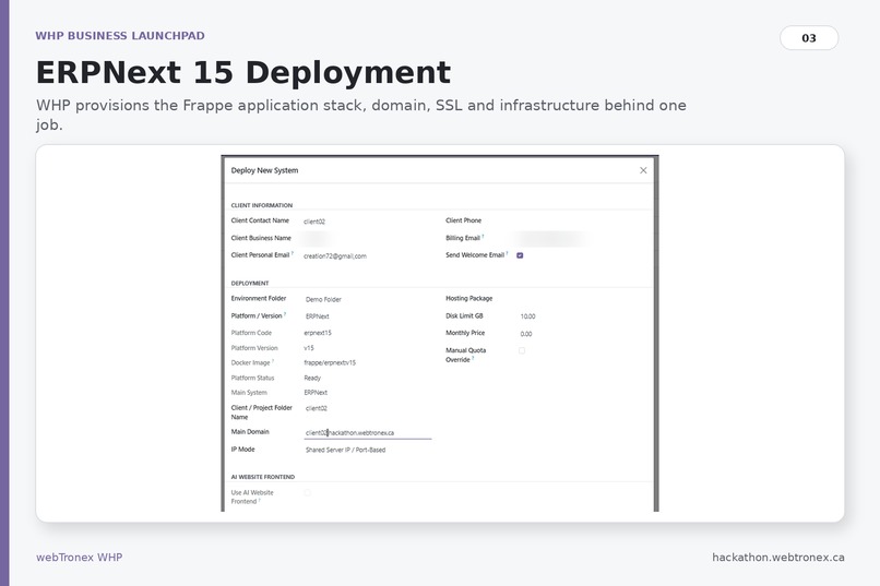 WHP Business Launchpad – screenshot 3