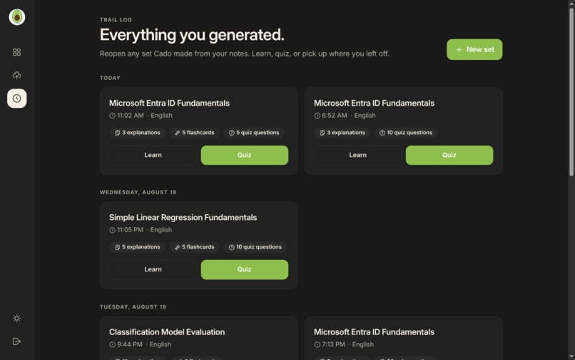 Cado AI: Smart Notes & Quizzes – screenshot 3