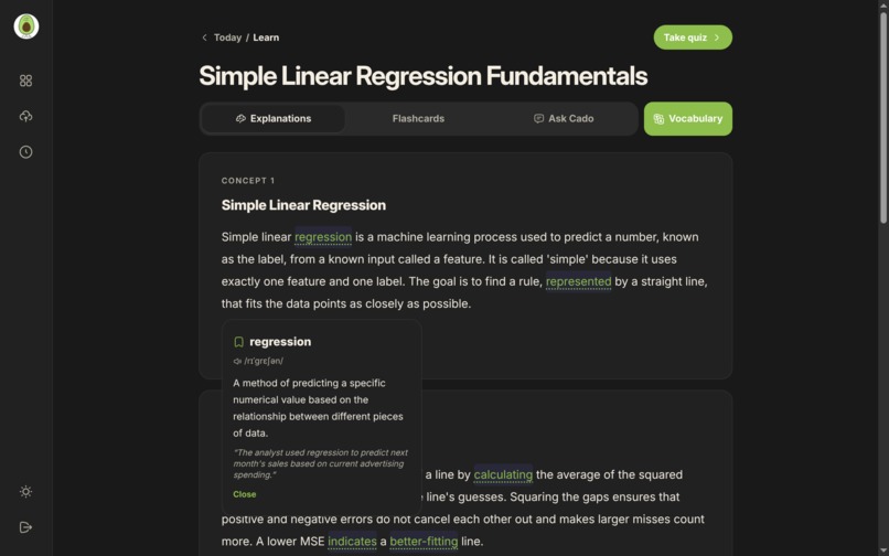 Cado AI: Smart Notes & Quizzes – screenshot 7