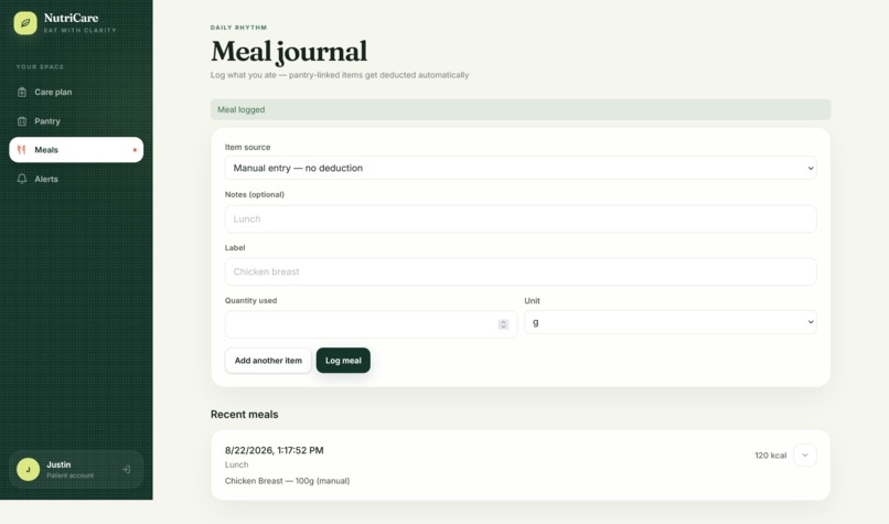 NutriCare – screenshot 1