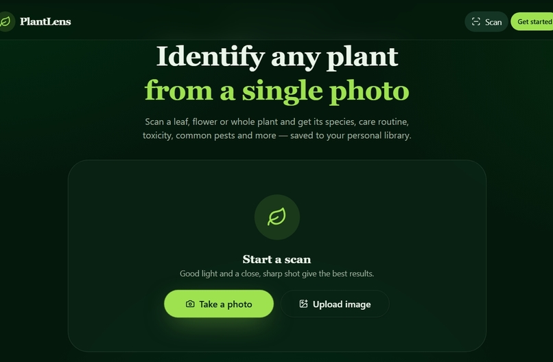 plant lens – screenshot 1