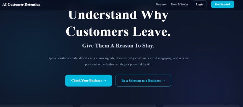Ai Customer Retention Platform – screenshot 1