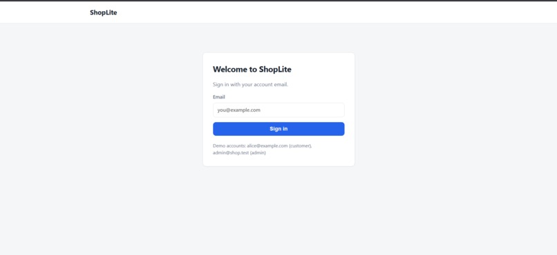 ShopLite – screenshot 1