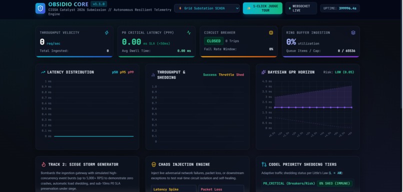 ObsidioCore: Resilient Telemetry Engine – screenshot 1