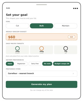 MacroCart – screenshot 2