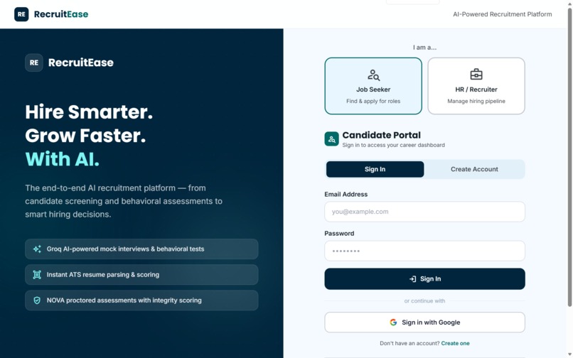 RecruitEASE – screenshot 2