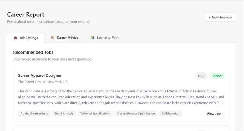 Career AI – screenshot 2