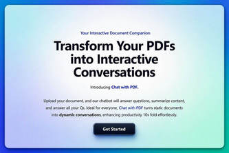 ChatWithPDF — AI document assistant (RAG-powered PDF Q&A)