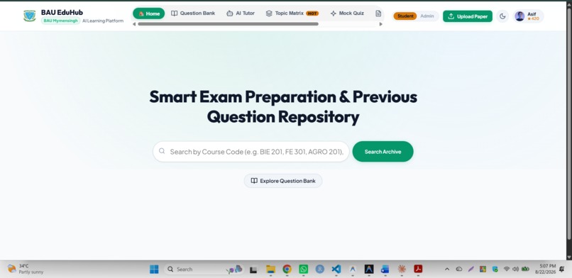 Smart Exam Preparation & Previous Question Repository – screenshot 3