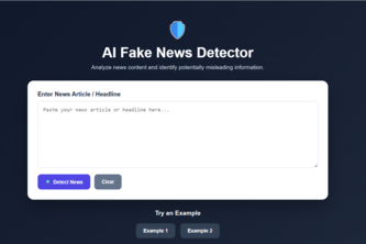 AI Fake News Detection