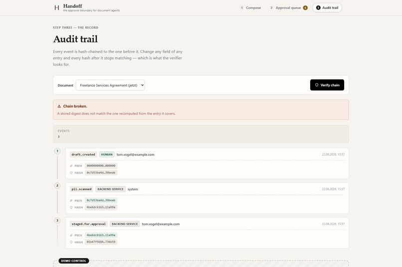 Handoff – screenshot 1