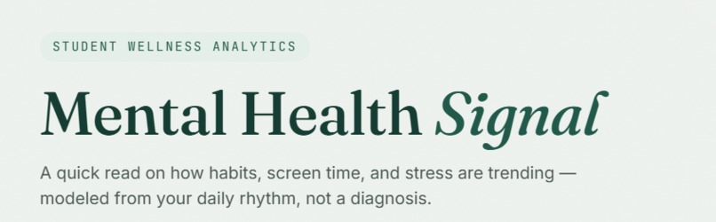 Mental Health Predictor – screenshot 1