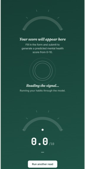 Mental Health Predictor – screenshot 3