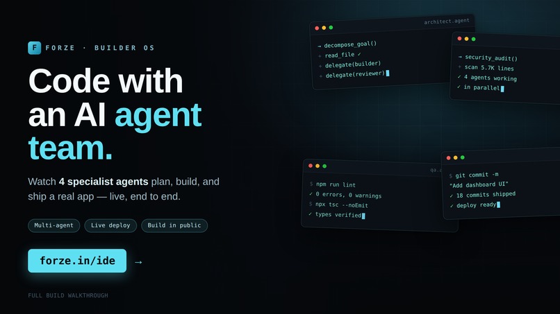 Forze IDE – screenshot 1