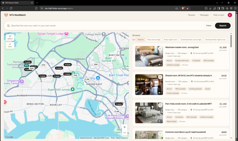 NTU NestMatch – screenshot 5